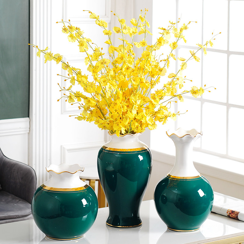 轻奢花瓶陶瓷摆件欧式客厅插花家居玄关电视柜创意摆设餐桌装饰品,家居饰品,花瓶,淘宝优惠券,粉丝福利购,淘宝优惠卷