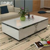 时尚 八年老店 钢化玻璃面茶几 镜面茶几 长方形茶几 茶几