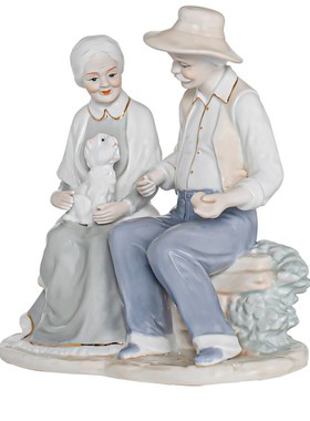 愿一礼物】长情相守 长辈老人金婚银婚 陶瓷雕塑 送父母纪念日