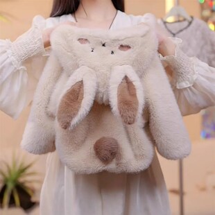 女童秋装毛毛衣洋气加绒外套女宝宝秋冬季加厚羊羔绒儿童秋季上衣