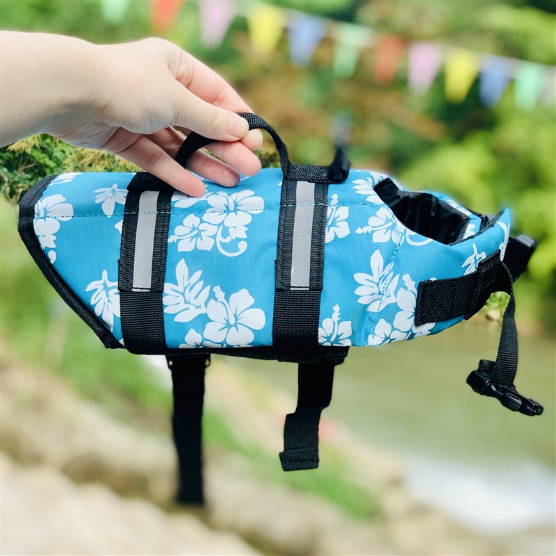 萌胡子狗猫游泳衣救生衣迷你犬小型犬中大码玩水防呛水衣夏季背心