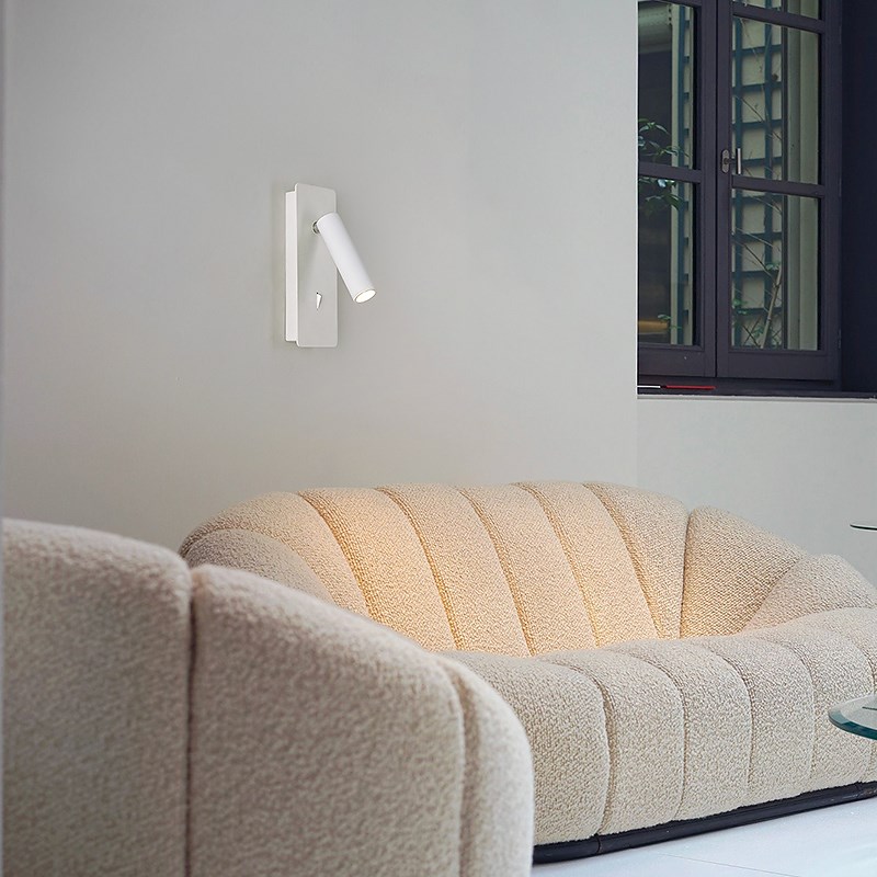 简约壁灯床头灯卧室酒店工程带开关射灯阅读创意带usb插口灯具