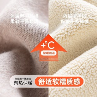 子洋气女宝宝一体绒保暖棉裤 外穿加绒加厚儿童长裤 冬款 女童打底裤