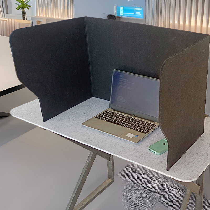 办公桌免打孔隔断防飞沫屏风