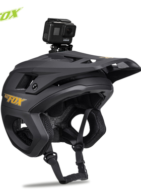 BATFOX登山自行车安全帽男速降越野单车3/4护耳安全帽半盔骑行装