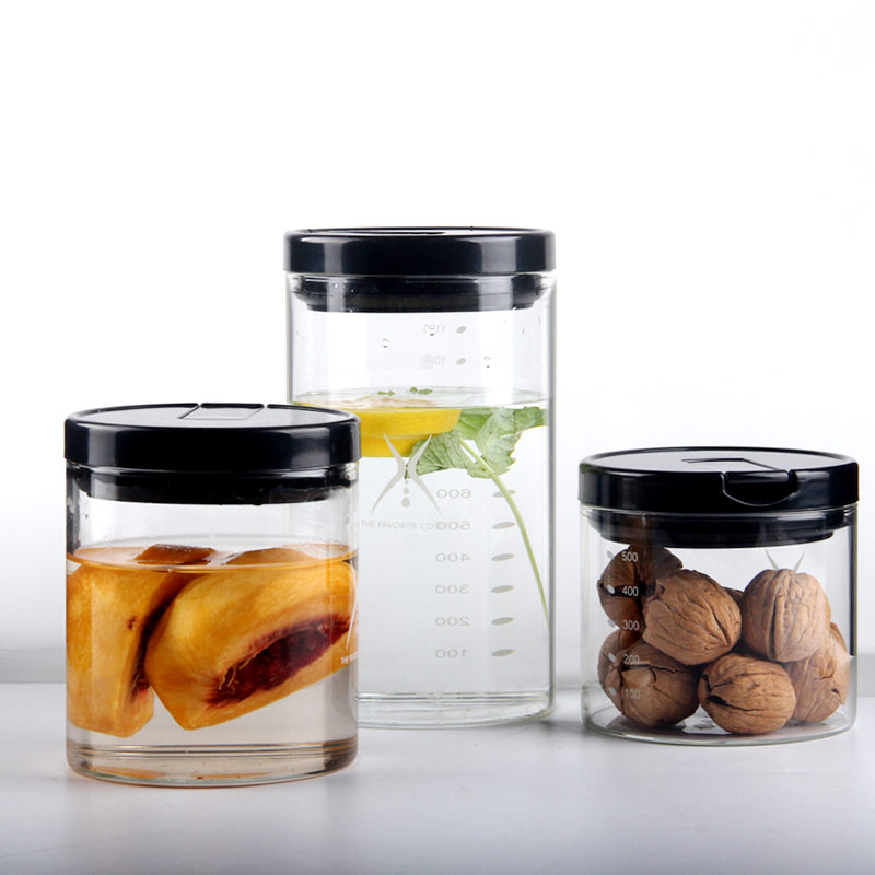 远岸咖啡豆密封罐无铅玻璃储物罐茶叶罐杂粮干货罐腌柠檬蜂蜜罐子