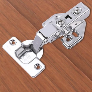 免打孔柜门铰链合页大全阻尼缓冲液压衣柜门较弹簧厨柜子五金配件