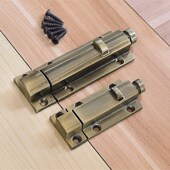 弹簧插销青古铜色锌合金自动插销门栓小窗门锁卫生间反锁柜销五金