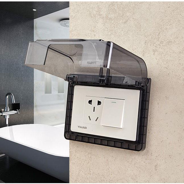 118型一位两位十孔五孔三孔通用插座罩防水开关插座盖防水插座罩