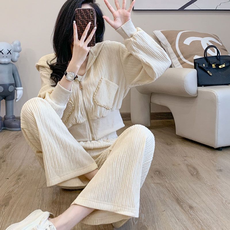 小个子休闲运动套装女春季新款小休闲运动套装