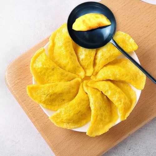 ZQ手工铁勺蛋饺专用老式摊蛋饺勺子纯铁铁饼木柄长勺家用商用不沾