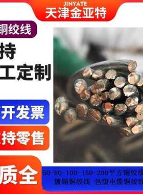100-150-185平方公斤T2紫铜绞线TU2漆包铜紫铜单丝镀锡线镀锡铜线