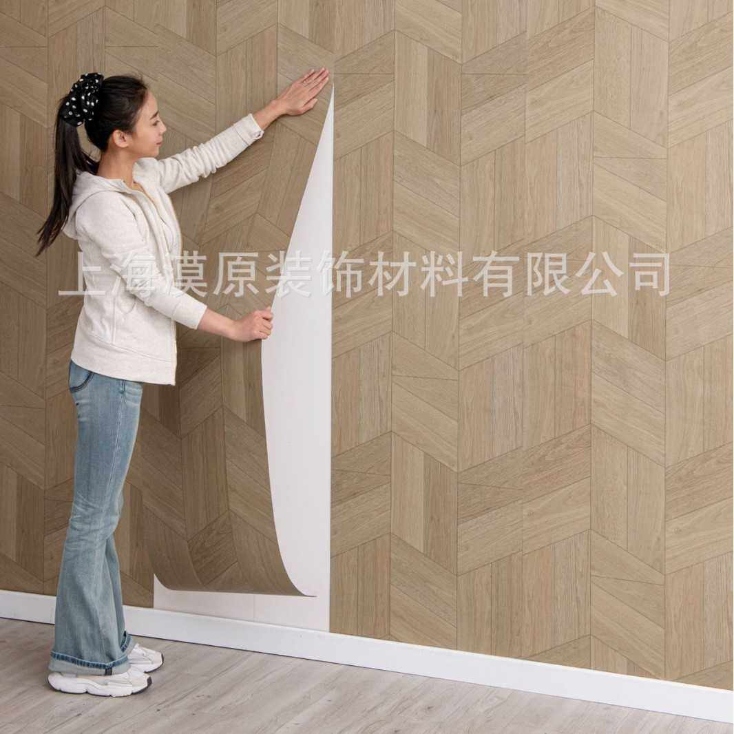 爆款60CM3米装修墙纸地板美化peelandstick防水自粘壁纸,家装主材,木纹砖,淘宝优惠券,粉丝福利购,淘宝优惠卷