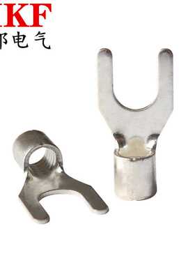 SIKF大孔径桥架线连接UT系列冷压铜接线端子铜线耳鼻子叉形裸端头