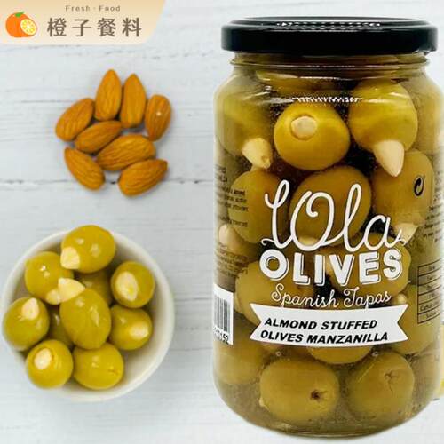 ALMOND STUFFED OLIVE 西班牙进口杏仁夹心青橄榄350g