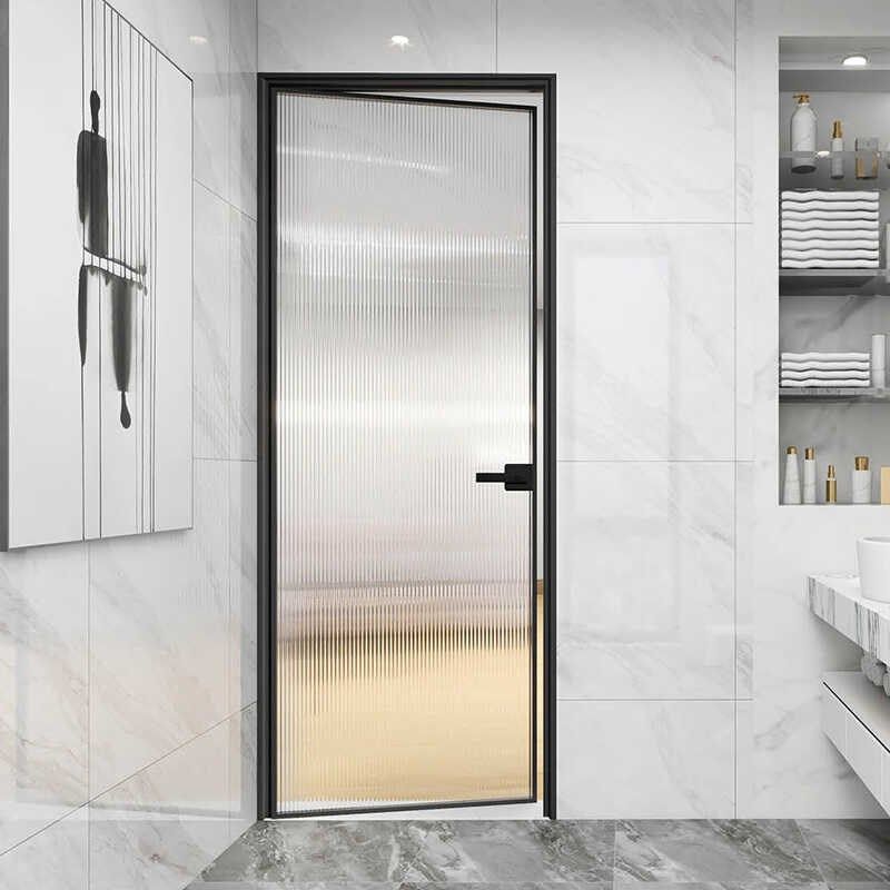 卫生间厨房铝合金玻璃推拉门卧室阳台客厅简约极窄移门厕所浴室门