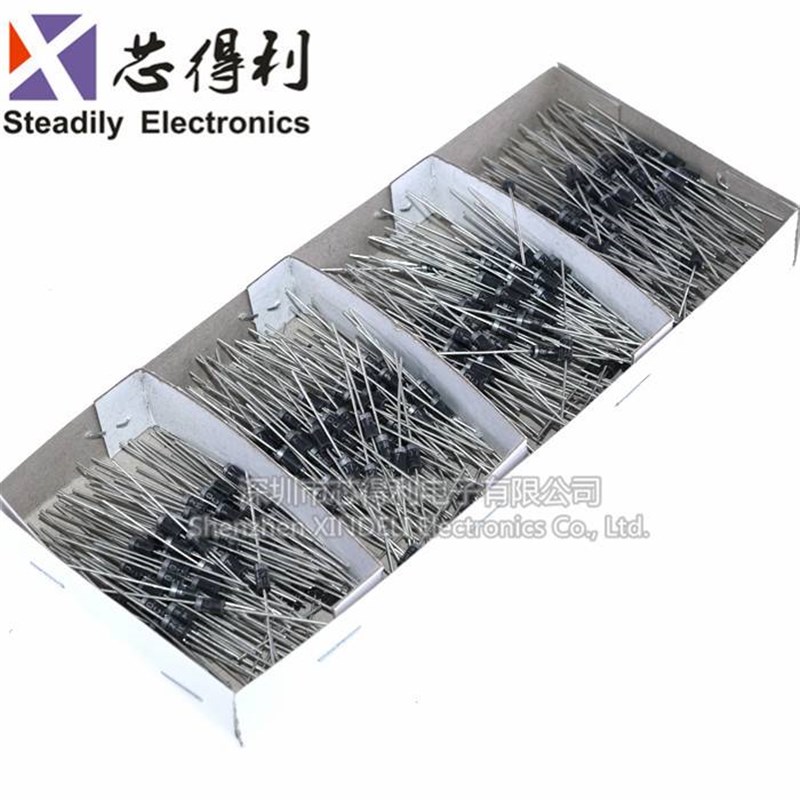 1N4007 10A10 1N5408 1N5819 1N4001 5822整流二极管IN4007直插