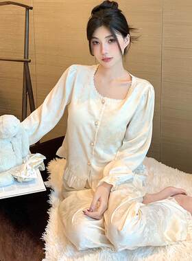甜美长裤气质薄款宫廷纯色