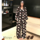 宽松家居服套装 2025新款 冰丝团宠Kitty设计感印花睡衣女春秋夏款