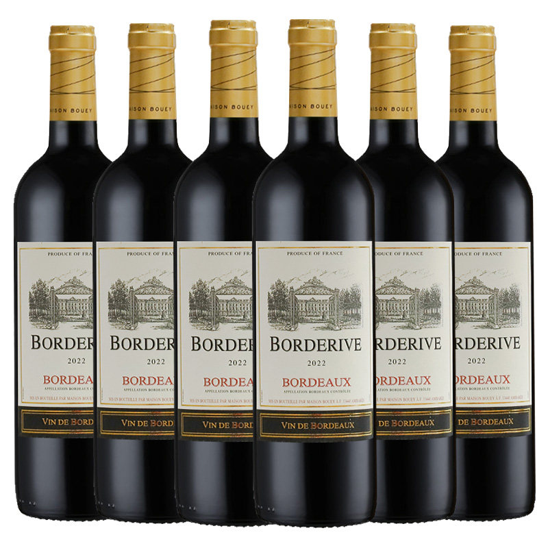 波源波尔多AOC级法国原瓶进口干红葡萄酒红酒750ml*6整箱正品