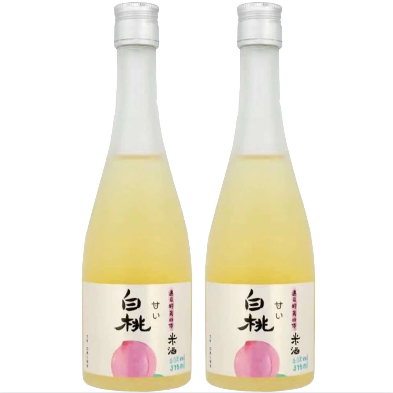 浙一家白桃果味米酒江南米酿甜酒低度女士微醺糯米酒375ml*2正品