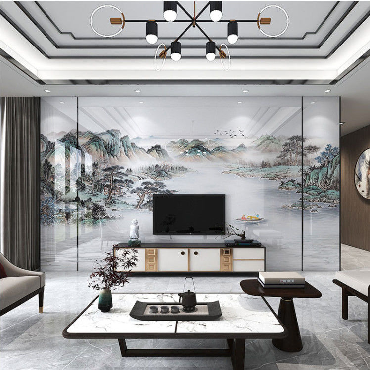 定制岩板电视背景墙大板