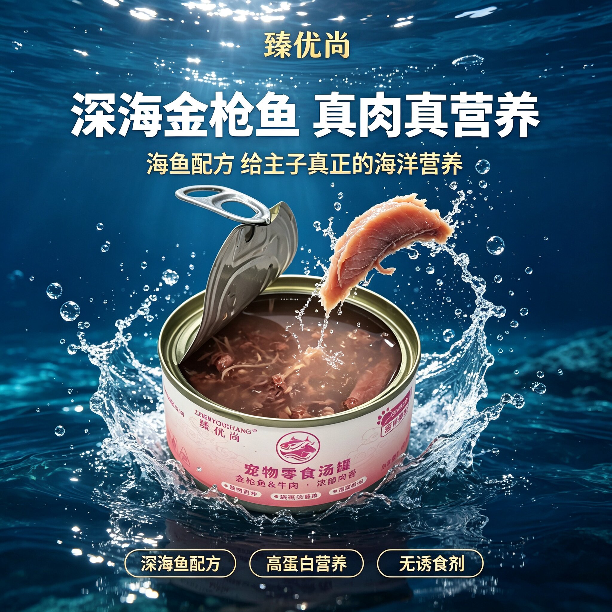 臻优尚猫罐头鲜肉补水营养适口好图片