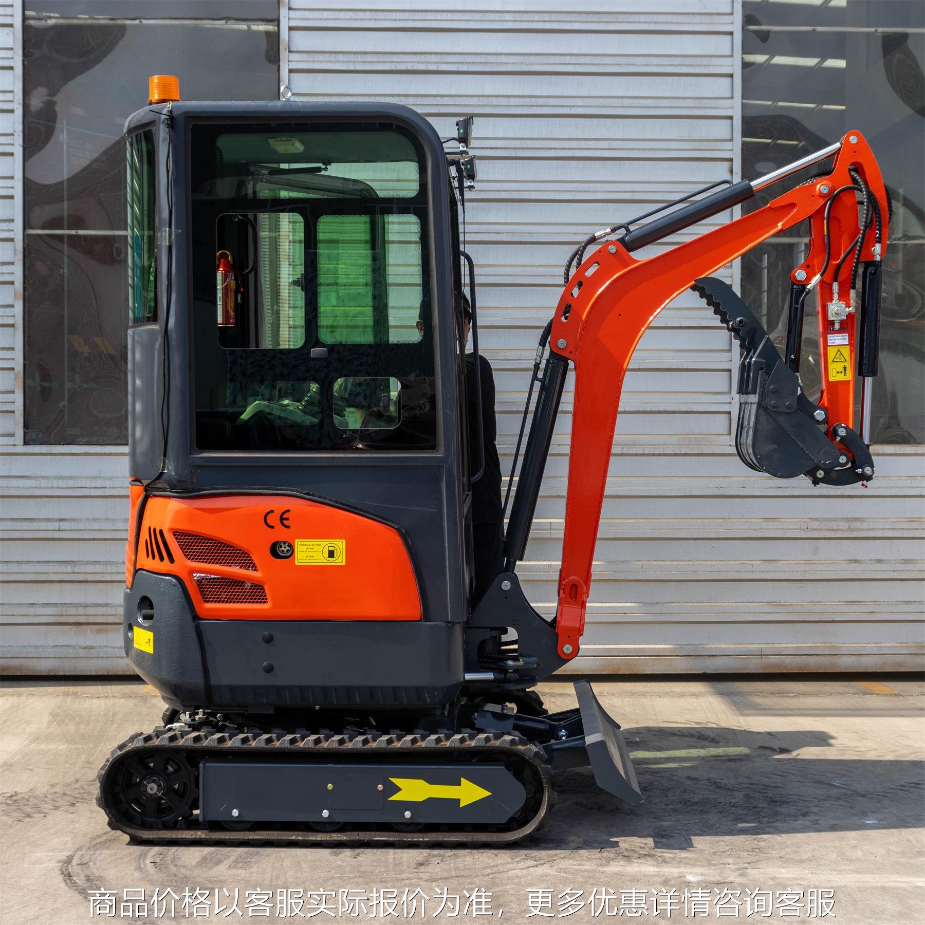 18迷你挖掘机 玻璃驾驶室款挖掘机 柱塞马达多地形施工钩机