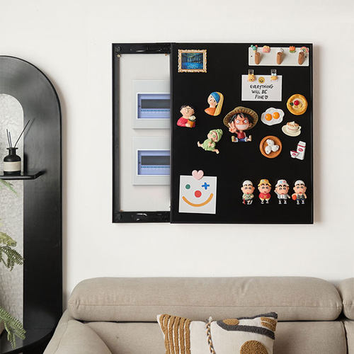 高级感竖款超薄电表箱装饰