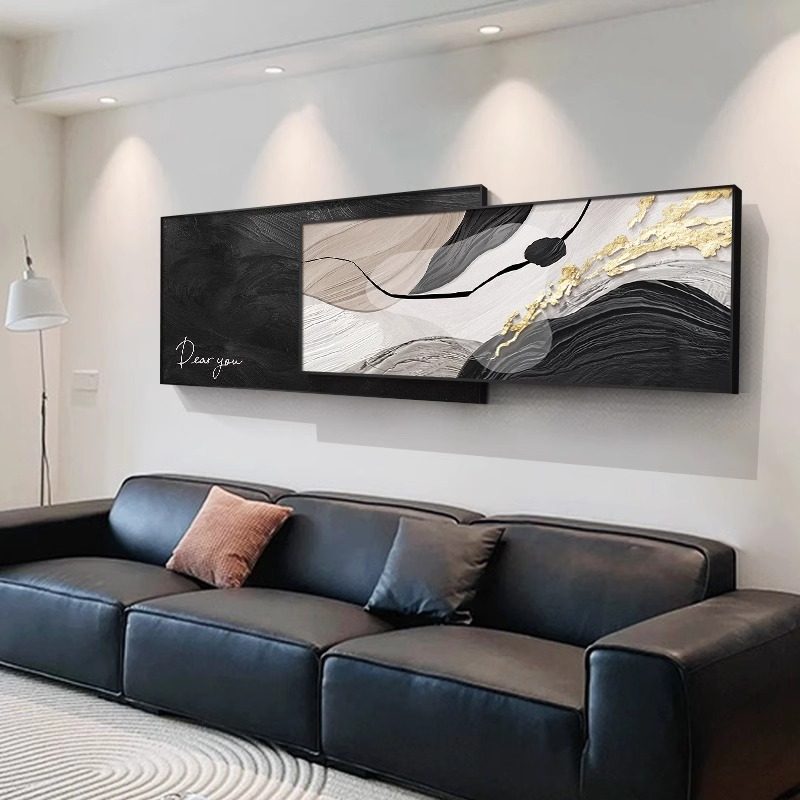 现代简约客厅装饰画2025年新款抽象沙发背景墙壁画高级感艺术挂画