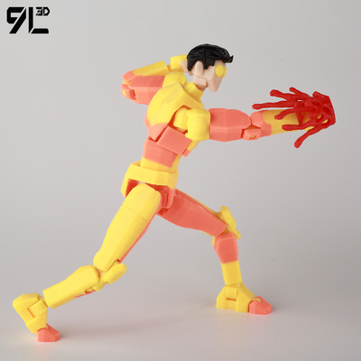 9L3D无敌小子多关节可动人偶防弹马克Dummy13 幸运13桌面手办模型