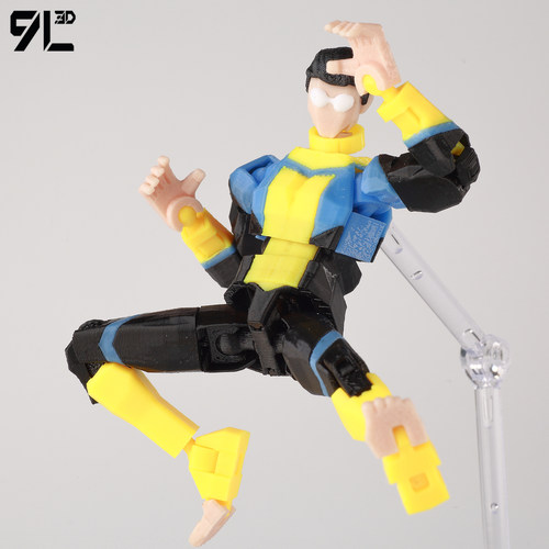 9L3D打印Titan13无敌少侠统领运动服马克Dummy13关节可动手办摆件