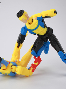 9L3D打印无敌少侠无敌战争多关节可动人偶血液蒙面马克幸运13手办