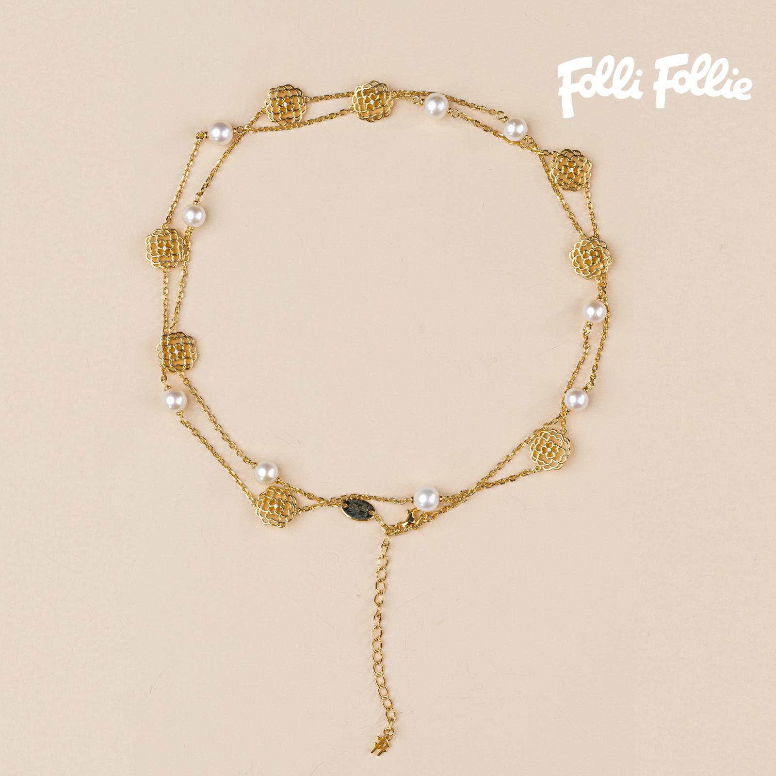 圣托里尼之花长款珍珠套链