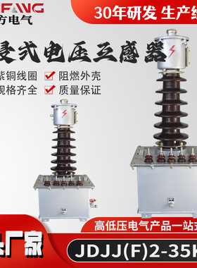 厂家供应 油浸式电压互感器JDJJ(F)2-35KV高压计量箱 单相互感器