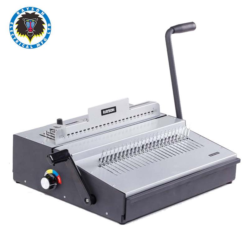 钢梳式胶圈装订机SD-2021B24跨境24把钢刀合同标书文件打孔机