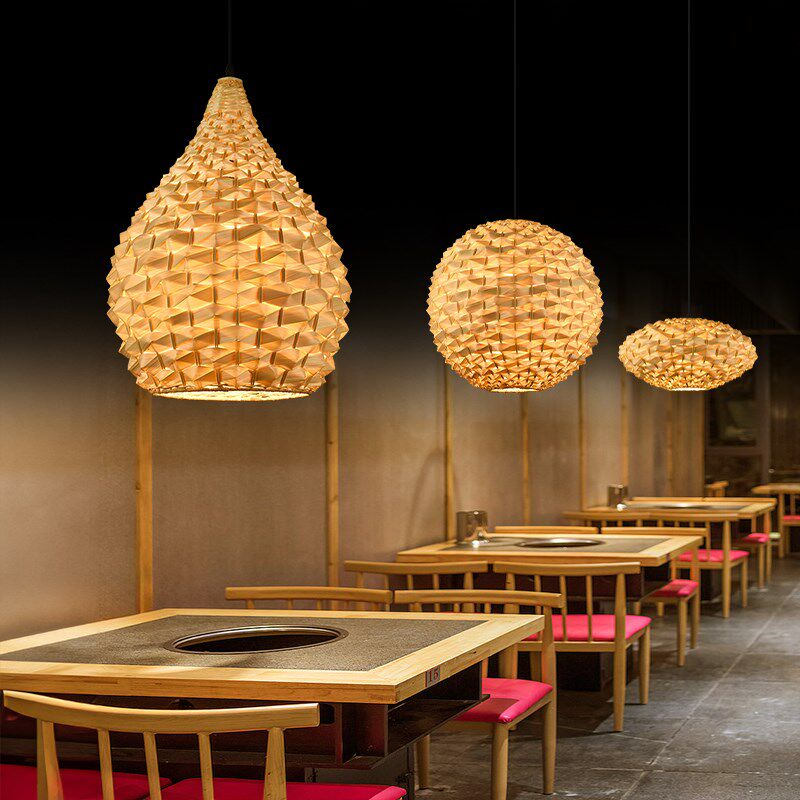 复式侘寂风竹艺吊灯禅意茶室餐厅火锅店灯服装店商用楼梯竹编灯饰,家装灯饰光源,LOFT/复式住宅/楼梯吊灯,淘宝优惠券,粉丝福利购,淘宝优惠卷