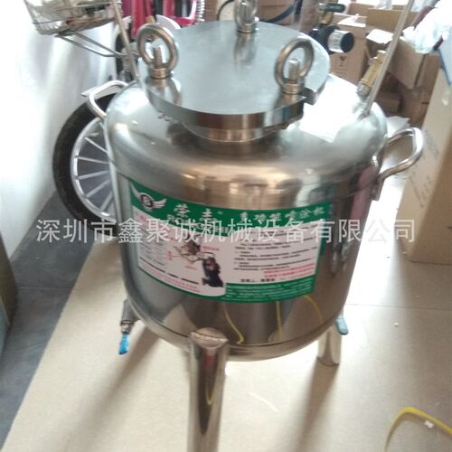 厂家供应45升压力桶下排式不锈钢喷胶机节能型刷胶机不锈钢喷胶桶
