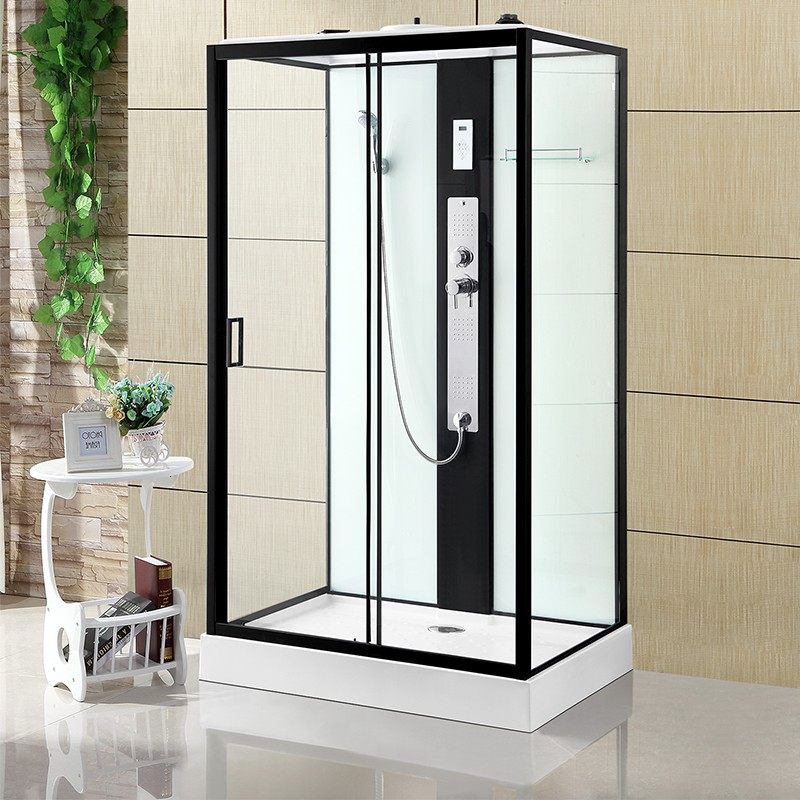 新世爵整体淋浴房长方形浴室卫生间封闭式家用小户型一体沐浴隔断