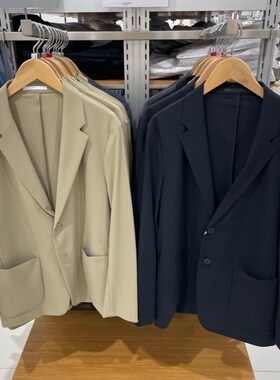 日单男装百搭高弹力茄克外套夹克通勤商务休闲 西装春夏47503