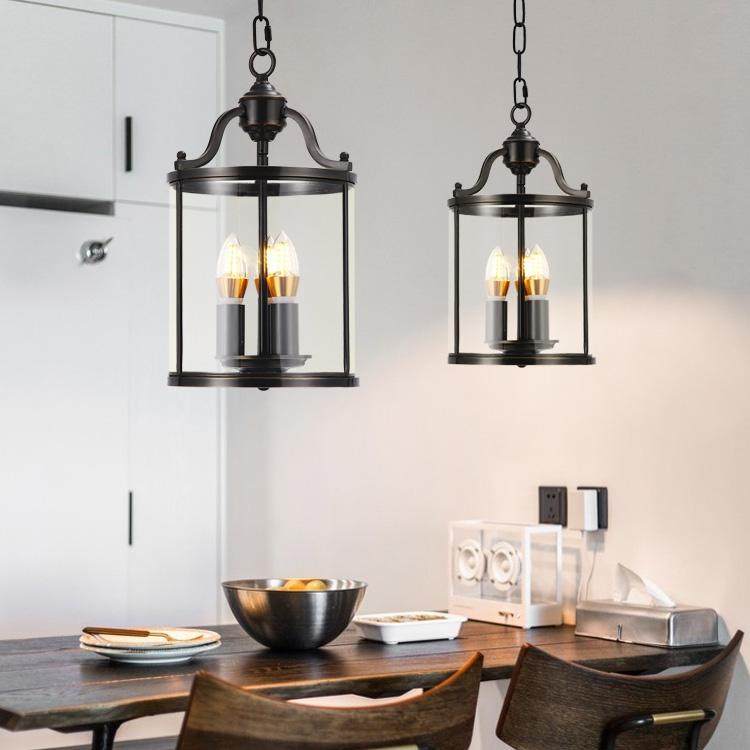 美式工业风全铜吊灯餐厅吧台楼梯圆形鸟笼焊锡玻璃黑擦金色门厅灯,家装灯饰光源,LOFT/复式住宅/楼梯吊灯,淘宝优惠券,粉丝福利购,淘宝优惠卷