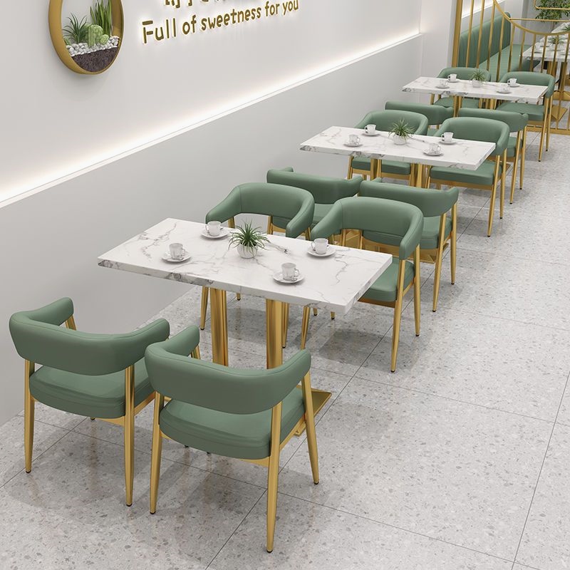 网红奶茶店桌椅餐厅咖啡厅靠墙卡座沙发汉堡甜品店小吃店桌椅组合