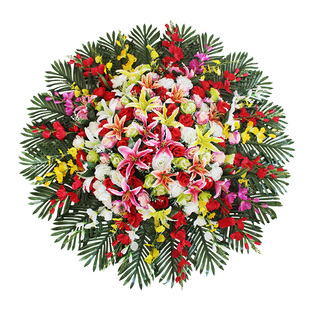 大型酒店餐桌花摆花绢花装 饰花 饰花插花圆桌花饭店电动转盘餐桌装