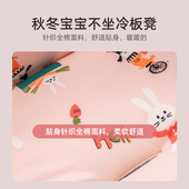 婴儿车垫子推车纯棉靠垫秋冬款 通用棉垫 宝宝餐椅坐垫保暖加厚四季