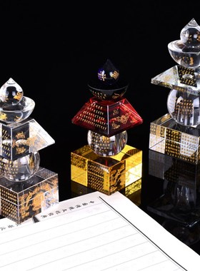 水晶舍利塔佛塔一切如来心全身舍利宝箧印陀罗尼经塔法眼大中小号