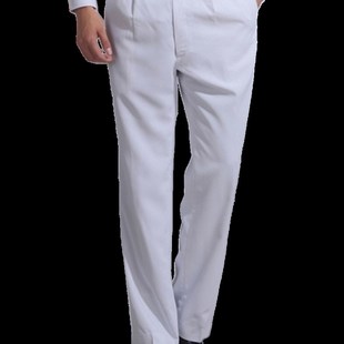 新款夏季常服海白色夏裤商务修身西裤男士单裤子长裤松枝绿春秋裤