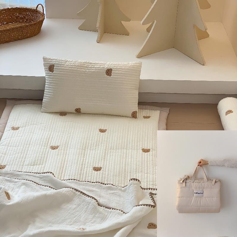 儿童幼儿园便携午睡软床垫床褥新生儿拼接床全棉卡通垫被可机洗