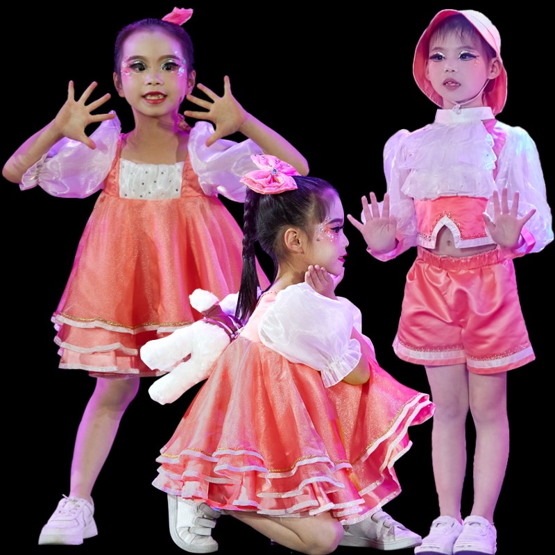 六一儿童演出服蓬蓬纱裙再见幼儿园舞蹈男女合唱表演服可爱公主裙