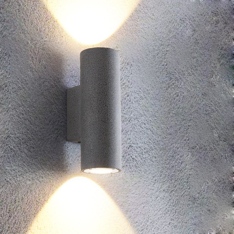 创意户外防水壁灯设计师酒店民宿外墙门头庭院阳台水磨石圆柱极简
