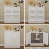 定制分水器遮挡柜水表管道地暖阀门弱电创意遮挡装 饰箱暖气罩防水